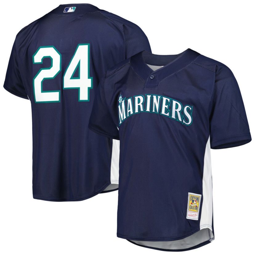 MLB Ken Griffey Jr. Seattle Mariners Cooperstown Collection Mesh Batting Practice Jersey
