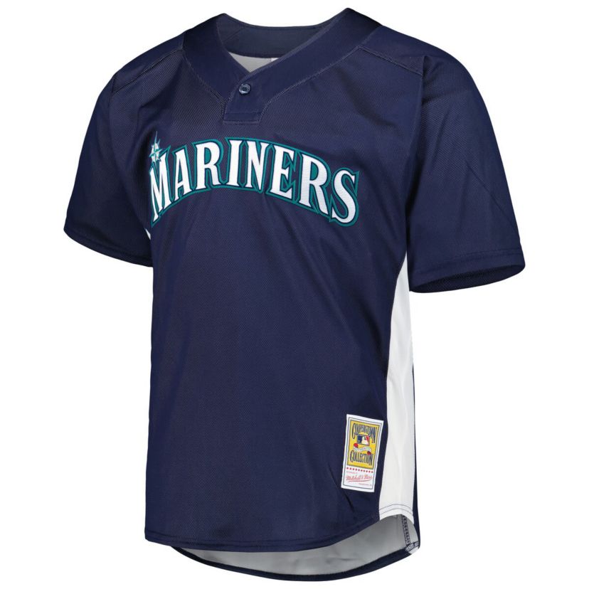 MLB Ken Griffey Jr. Seattle Mariners Cooperstown Collection Mesh Batting Practice Jersey