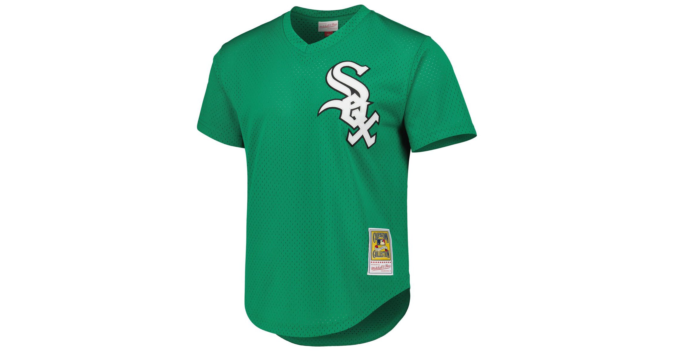 Chicago White Sox MLB Frank Thomas Chicago Sox Cooperstown Collection Authentic St. Patricks Day 1996 Batting Practice Jersey