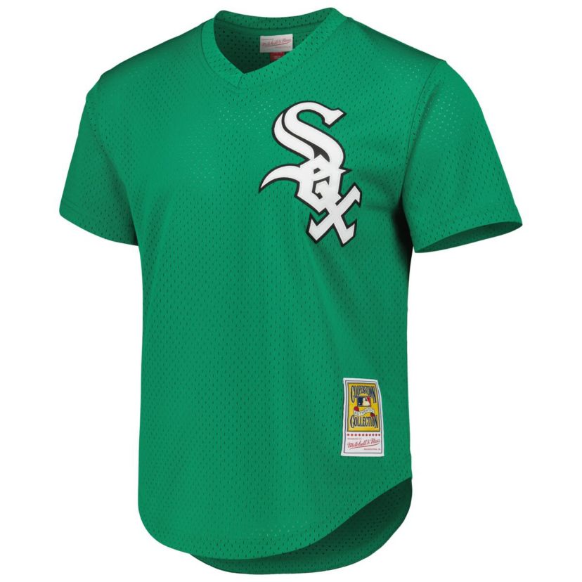Chicago White Sox MLB Frank Thomas Chicago Sox Cooperstown Collection Authentic St. Patricks Day 1996 Batting Practice Jersey