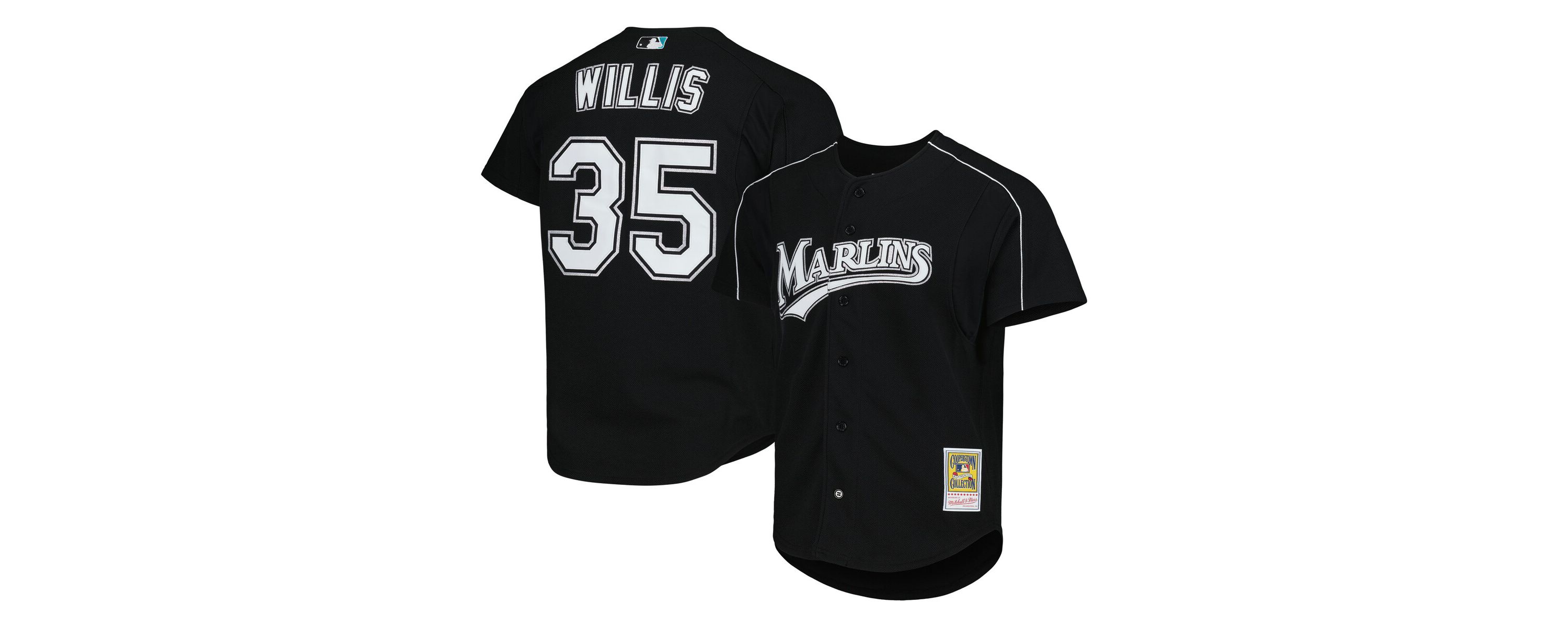 Cooperstown Teams Dontrelle Willis Florida Marlins Cooperstown Collection Mesh Batting Practice Button-Up Jersey