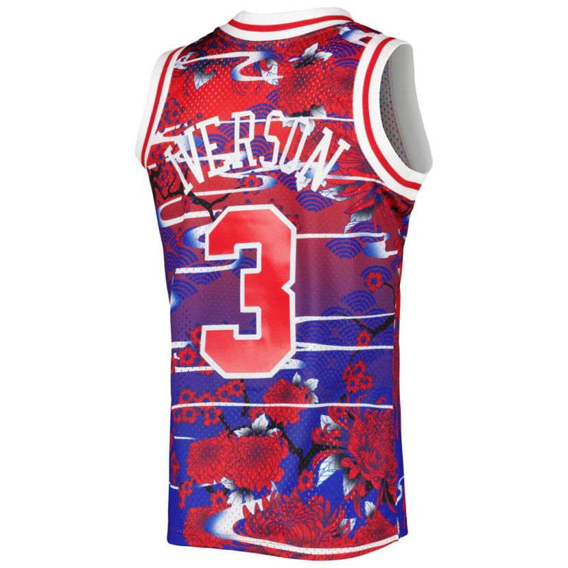 NBA Allen Iverson Philadelphia 76ers 1996/97 Hardwood Classics Lunar New Year Swingman Jersey