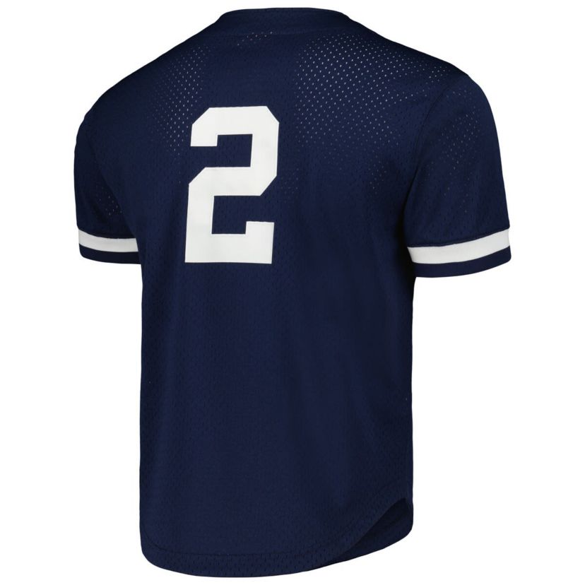 MLB Derek Jeter New York Yankees Cooperstown Collection Mesh Batting Practice Button-Up Jersey