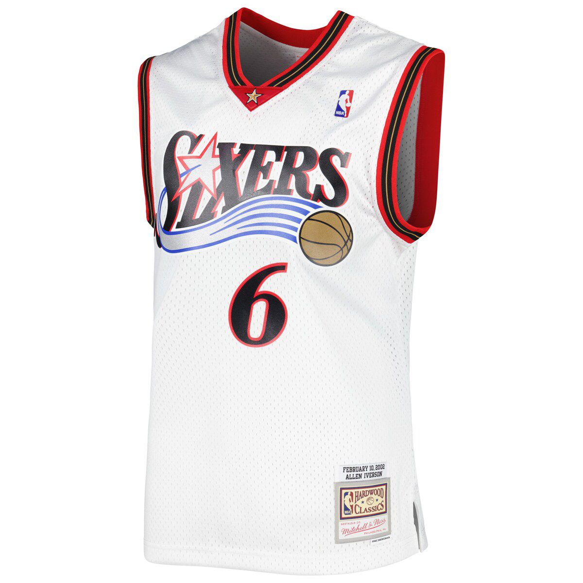 NBA Allen Iverson Philadelphia 76ers 2001/02 Hardwood Classics Swingman Jersey