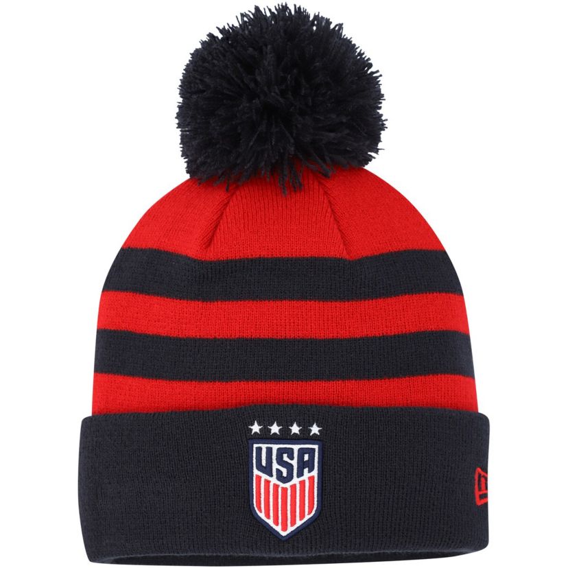 Olympics USWNT Team Cuffed Knit Hat with Pom
