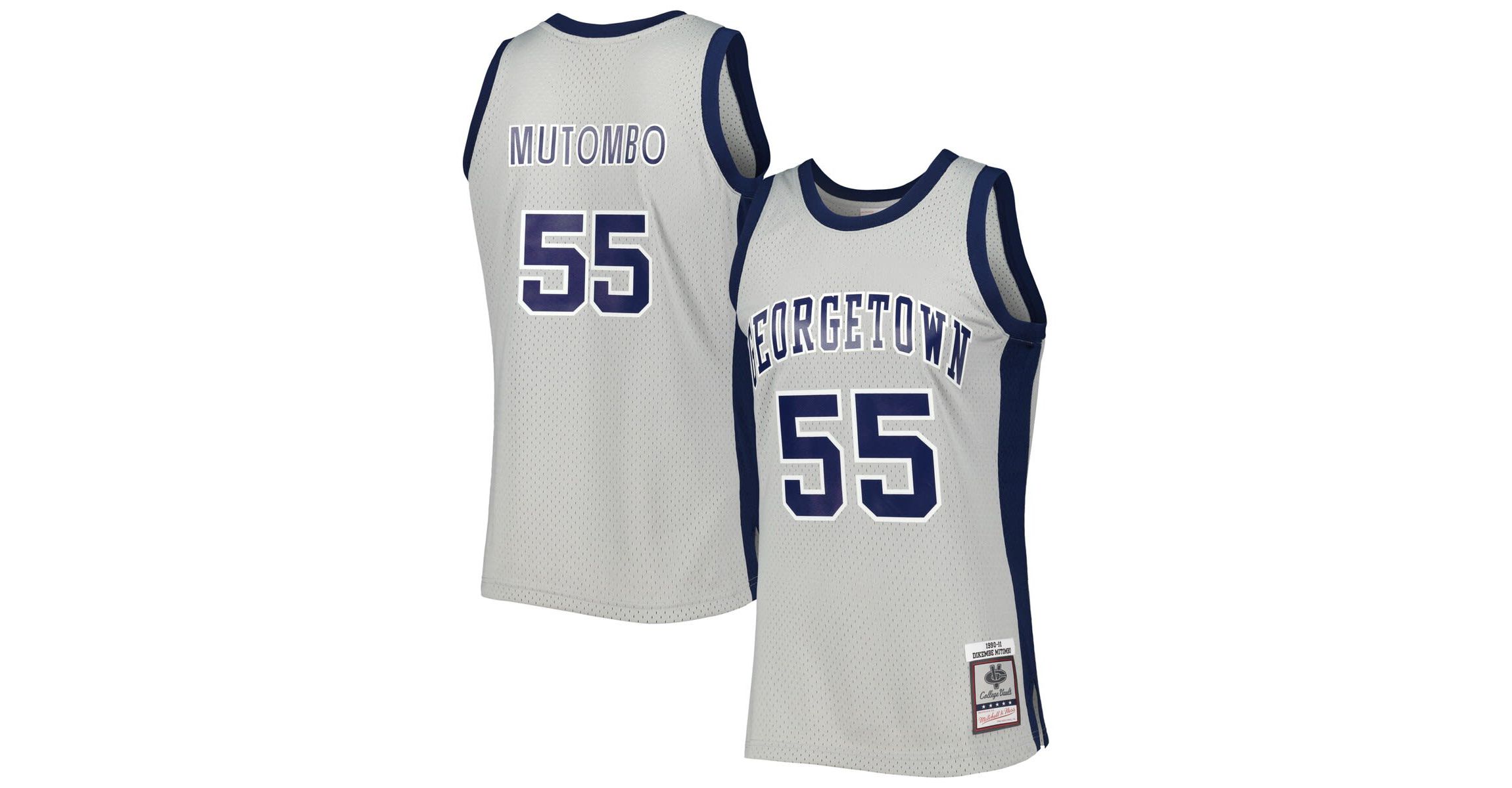 NCAA Dikembe Mutombo Georgetown Hoyas 1990/91 Swingman Jersey