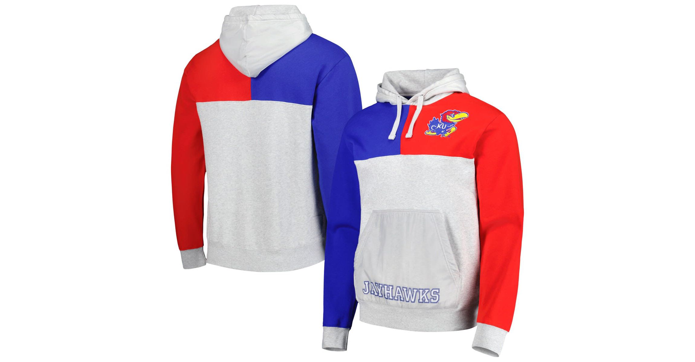 NCAA Kansas Jayhawks Tie-Breaker Pullover Hoodie