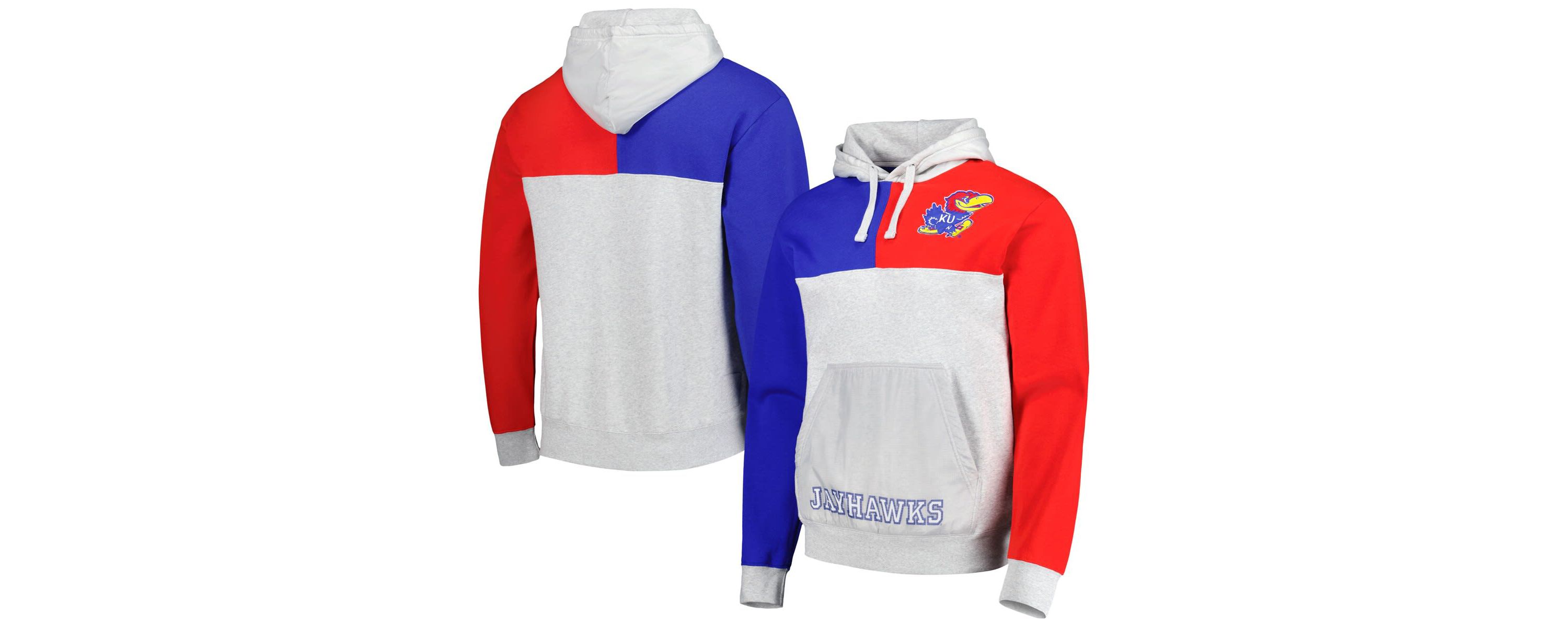 NCAA Kansas Jayhawks Tie-Breaker Pullover Hoodie