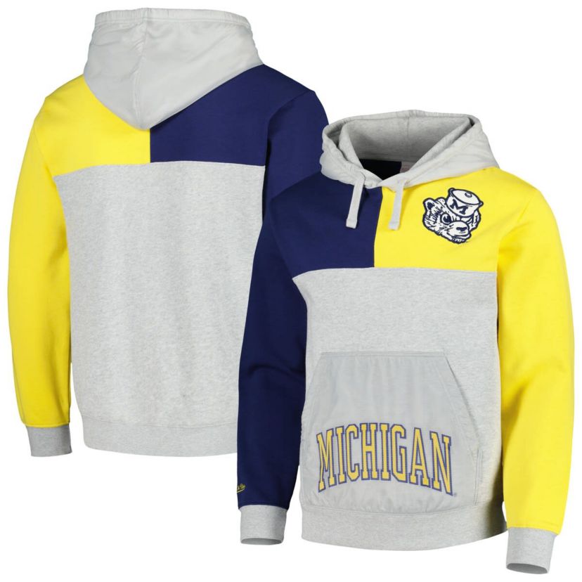 NCAA Michigan Wolverines Tie-Breaker Pullover Hoodie