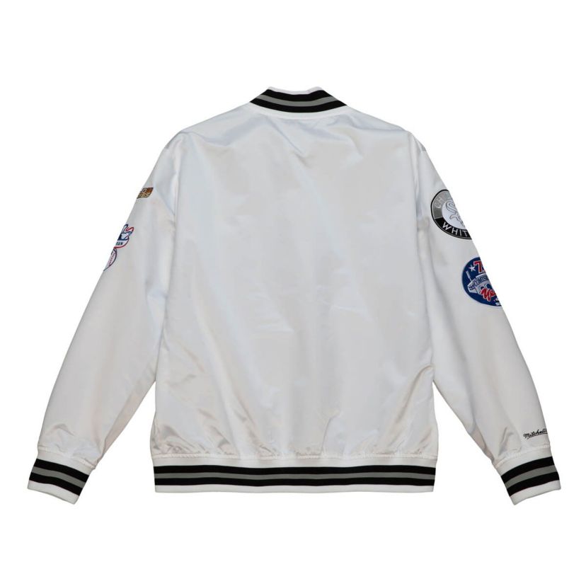 Chicago White Sox MLB Chicago Sox City Collection Satin Full-Snap Varsity Jacket