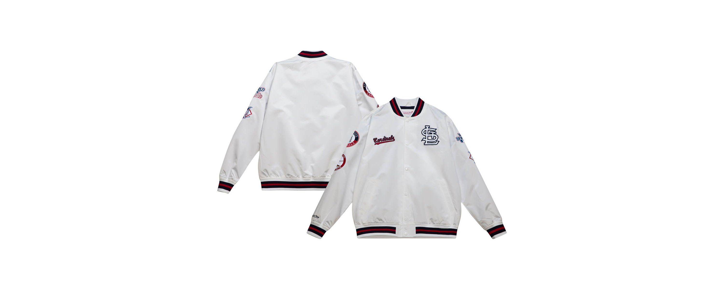 MLB St. Louis Cardinals City Collection Satin Full-Snap Varsity Jacket