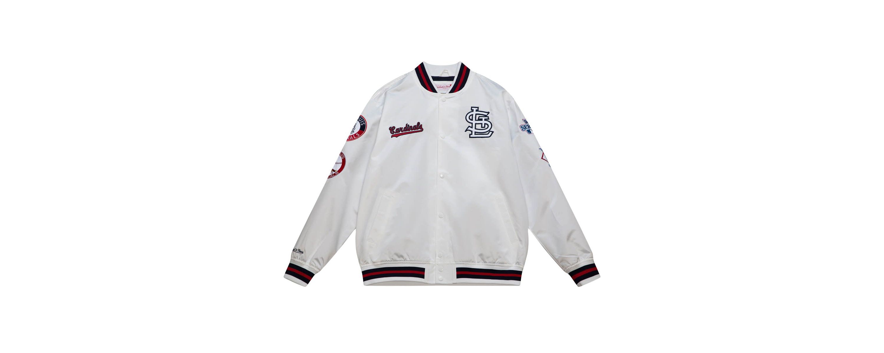 MLB St. Louis Cardinals City Collection Satin Full-Snap Varsity Jacket