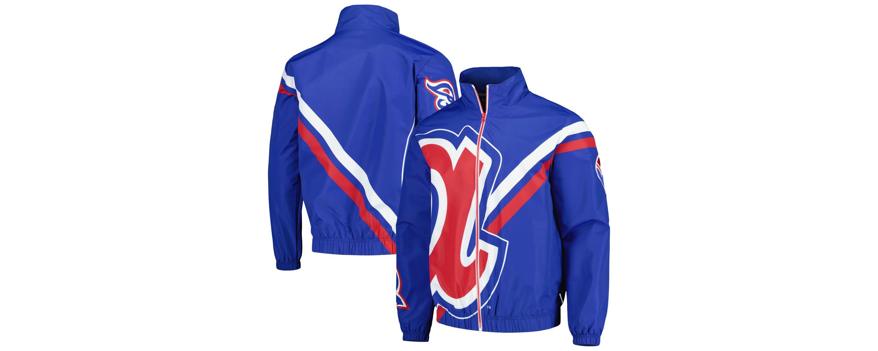 MLB Atlanta Braves Exploded Logo Warm Up Full-Zip Jacket