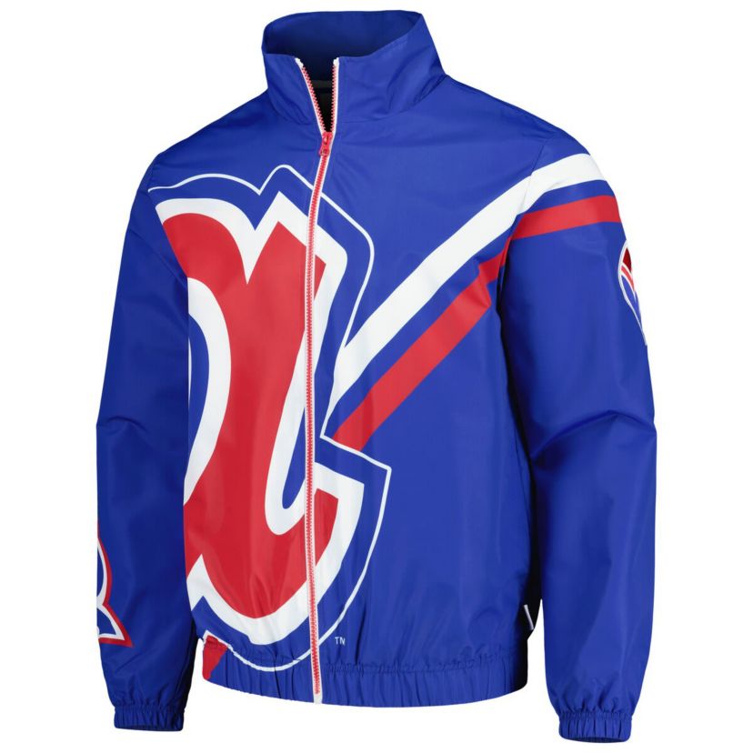 MLB Atlanta Braves Exploded Logo Warm Up Full-Zip Jacket