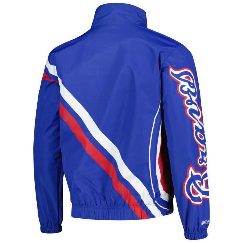 MLB Atlanta Braves Exploded Logo Warm Up Full-Zip Jacket