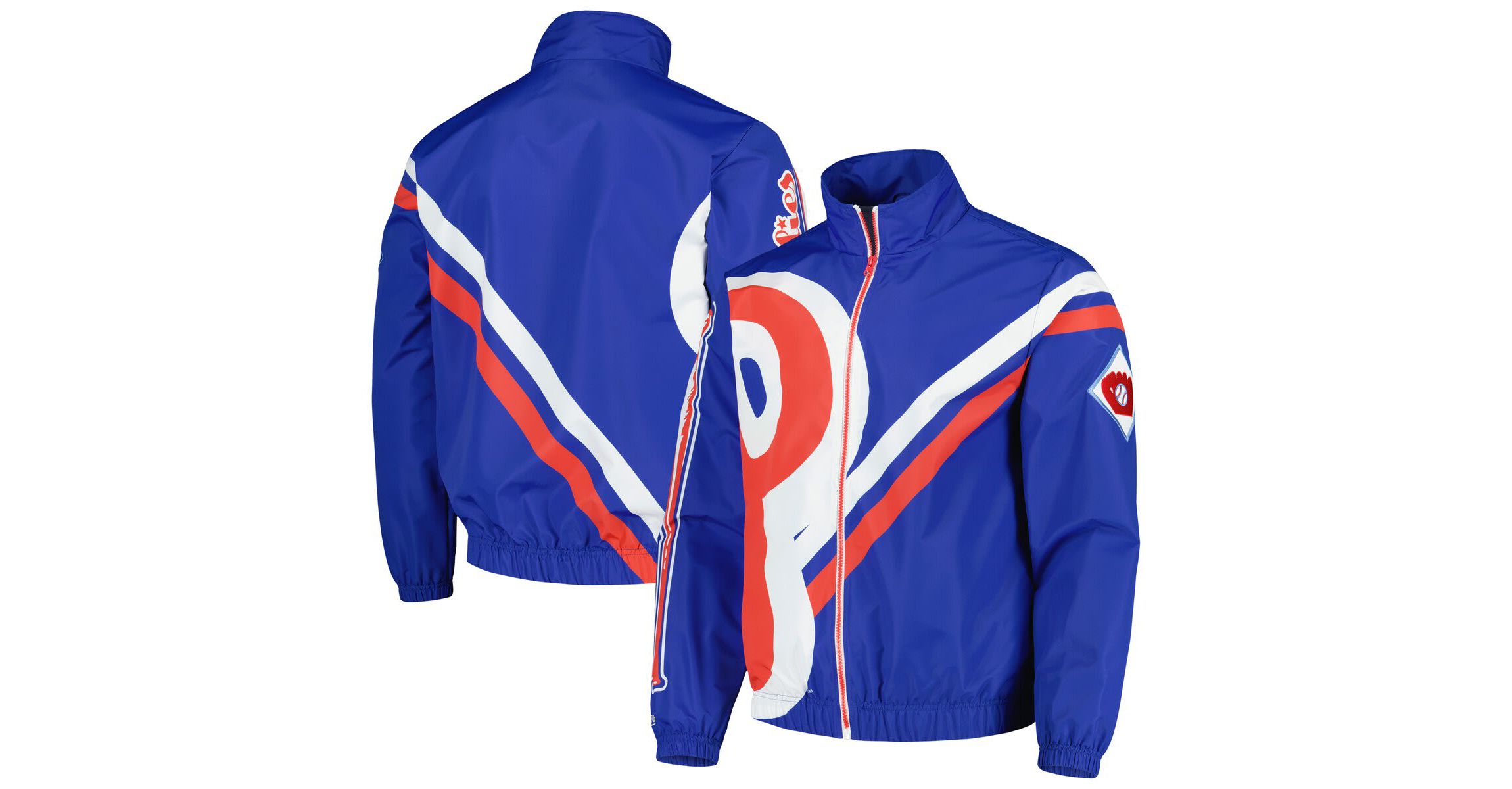 MLB Philadelphia Phillies Exploded Logo Warm Up Full-Zip Jacket