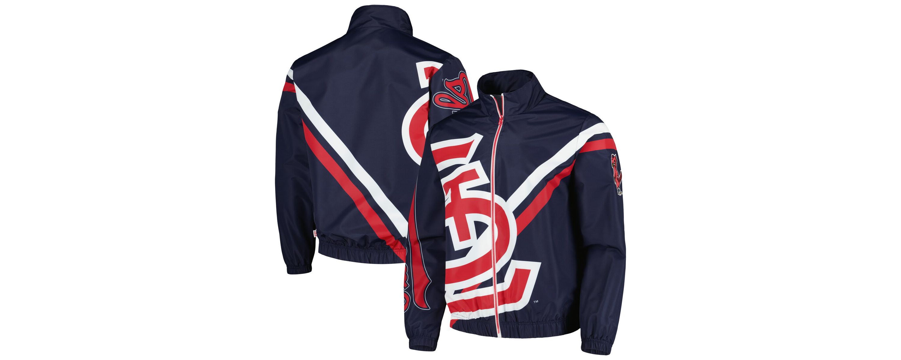 MLB St. Louis Cardinals Exploded Logo Warm Up Full-Zip Jacket