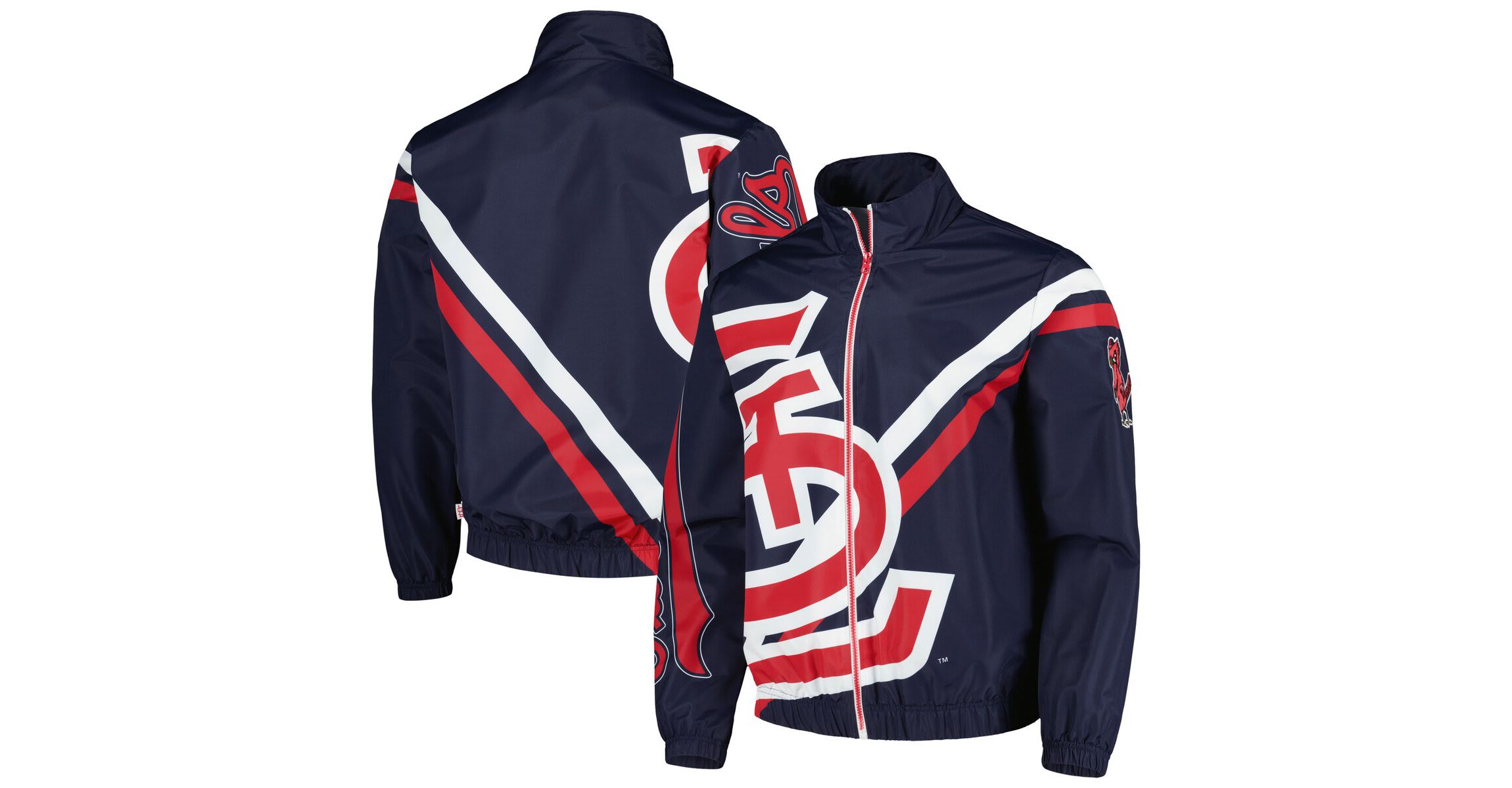 MLB St. Louis Cardinals Exploded Logo Warm Up Full-Zip Jacket