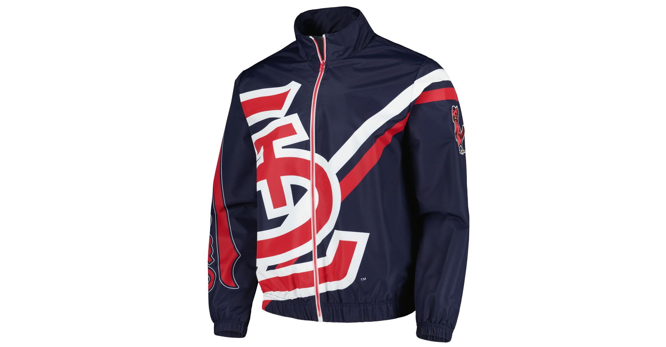 MLB St. Louis Cardinals Exploded Logo Warm Up Full-Zip Jacket