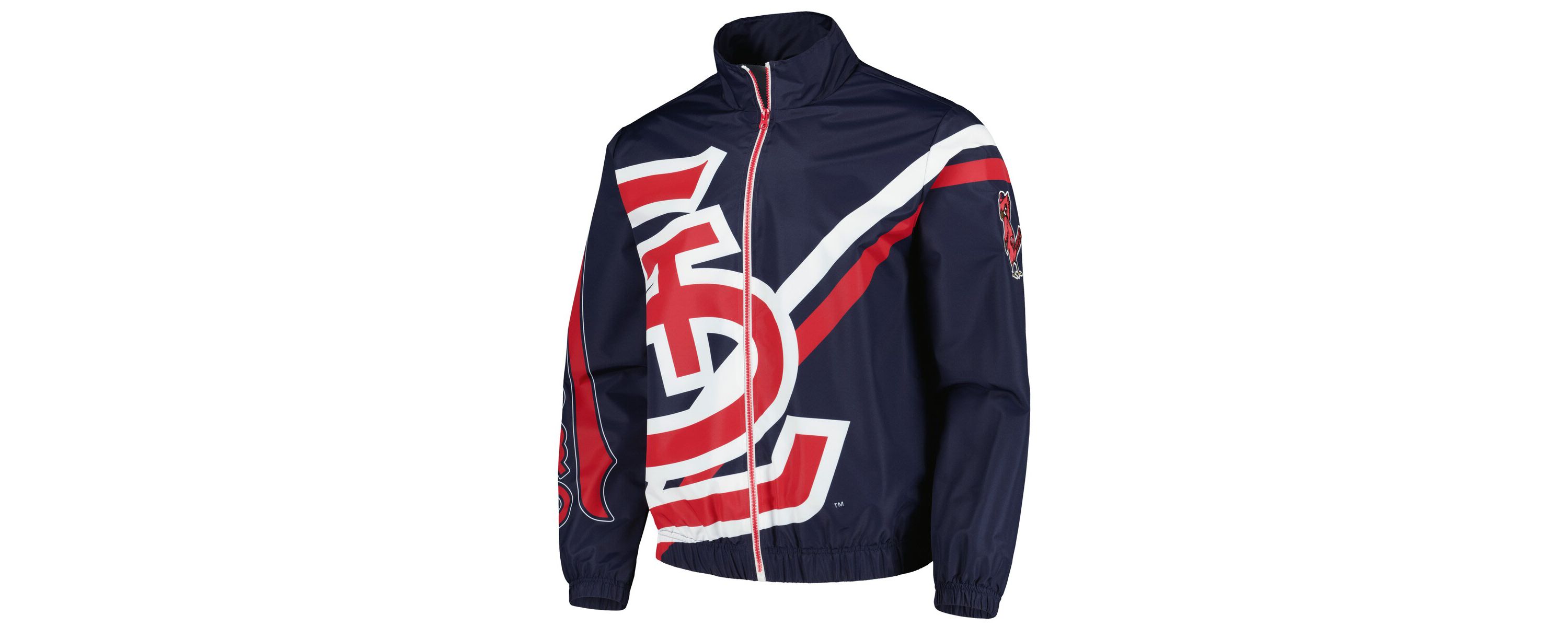 MLB St. Louis Cardinals Exploded Logo Warm Up Full-Zip Jacket