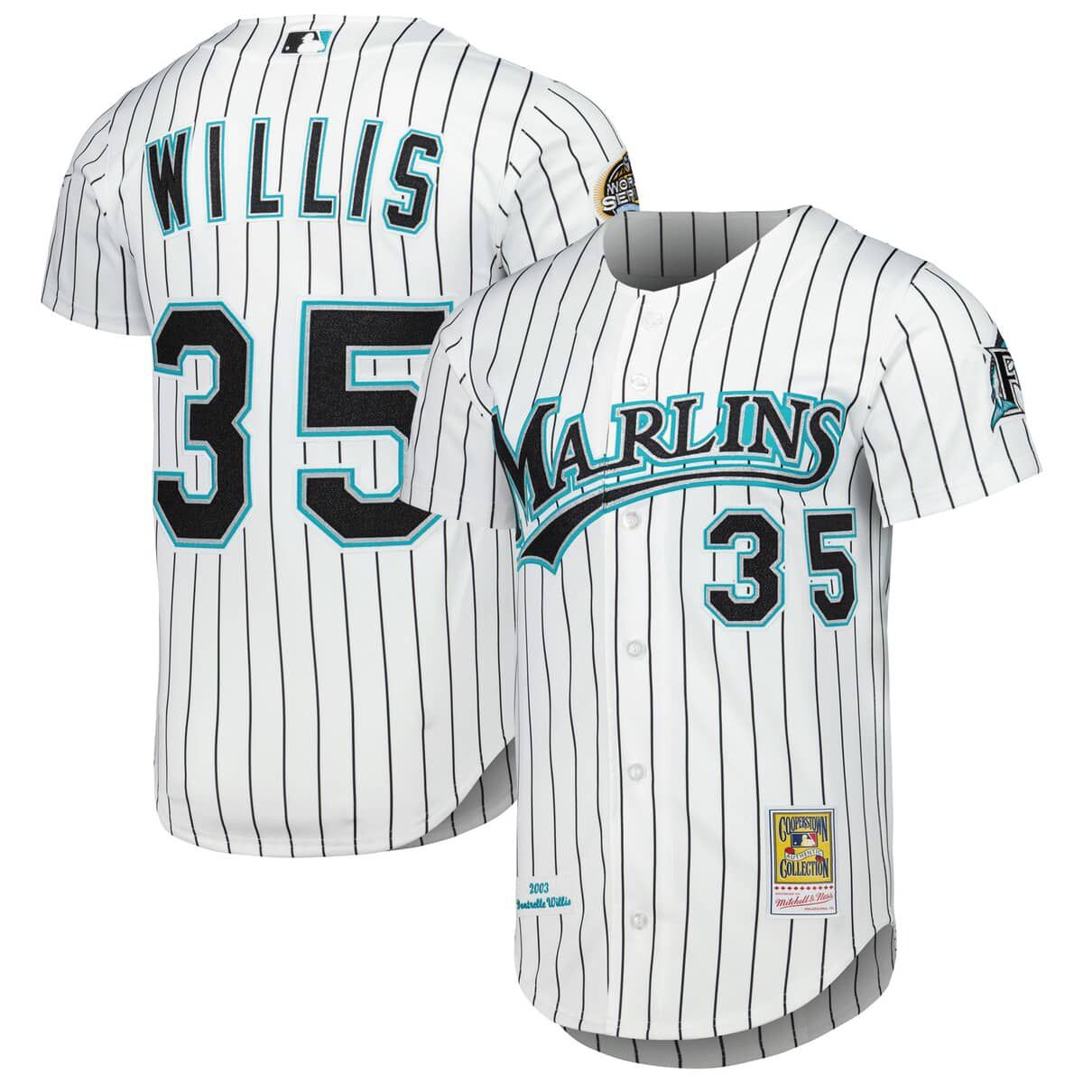 Cooperstown Teams Dontrelle Willis Florida Marlins Cooperstown Collection Authentic Jersey