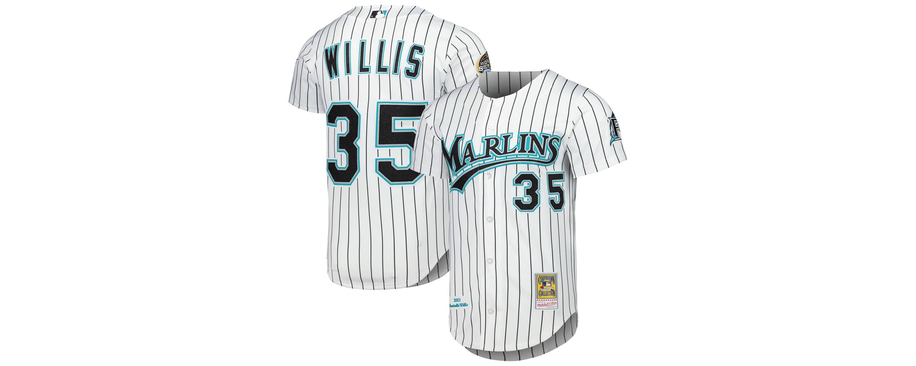 Cooperstown Teams Dontrelle Willis Florida Marlins Cooperstown Collection Authentic Jersey