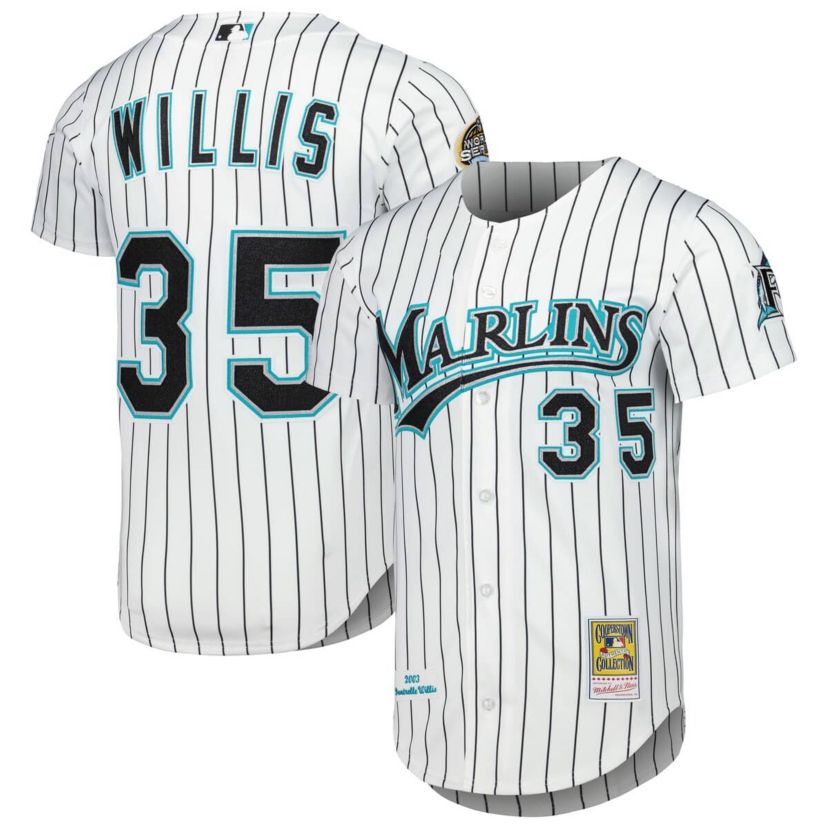 Cooperstown Teams Dontrelle Willis Florida Marlins Cooperstown Collection Authentic Jersey