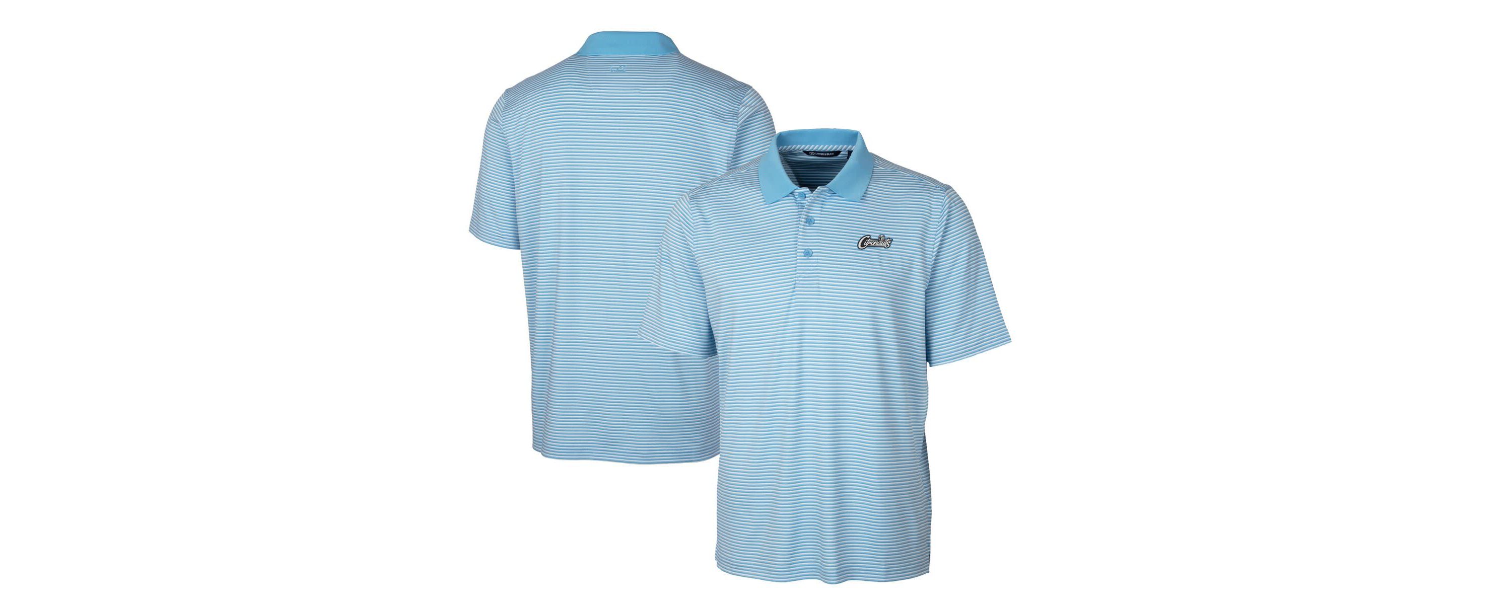 NCAA Light UCF Knights Citronaut Forge Tonal Stripe Stretch Polo