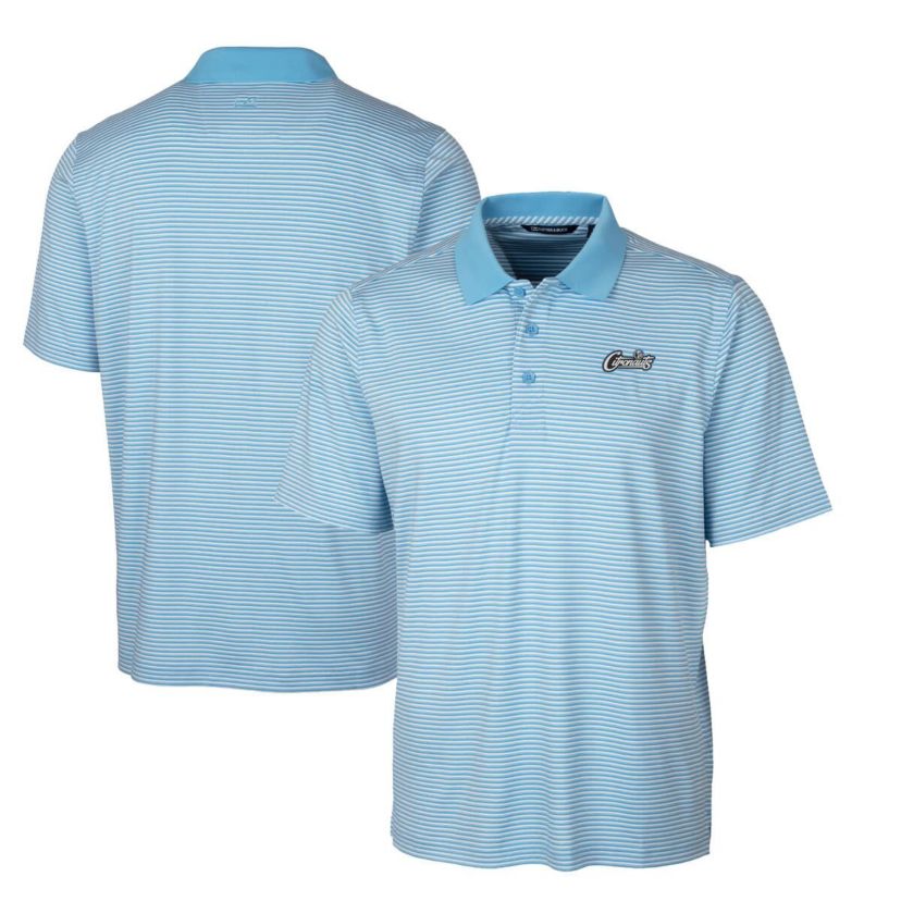 NCAA Light UCF Knights Citronaut Forge Tonal Stripe Stretch Polo
