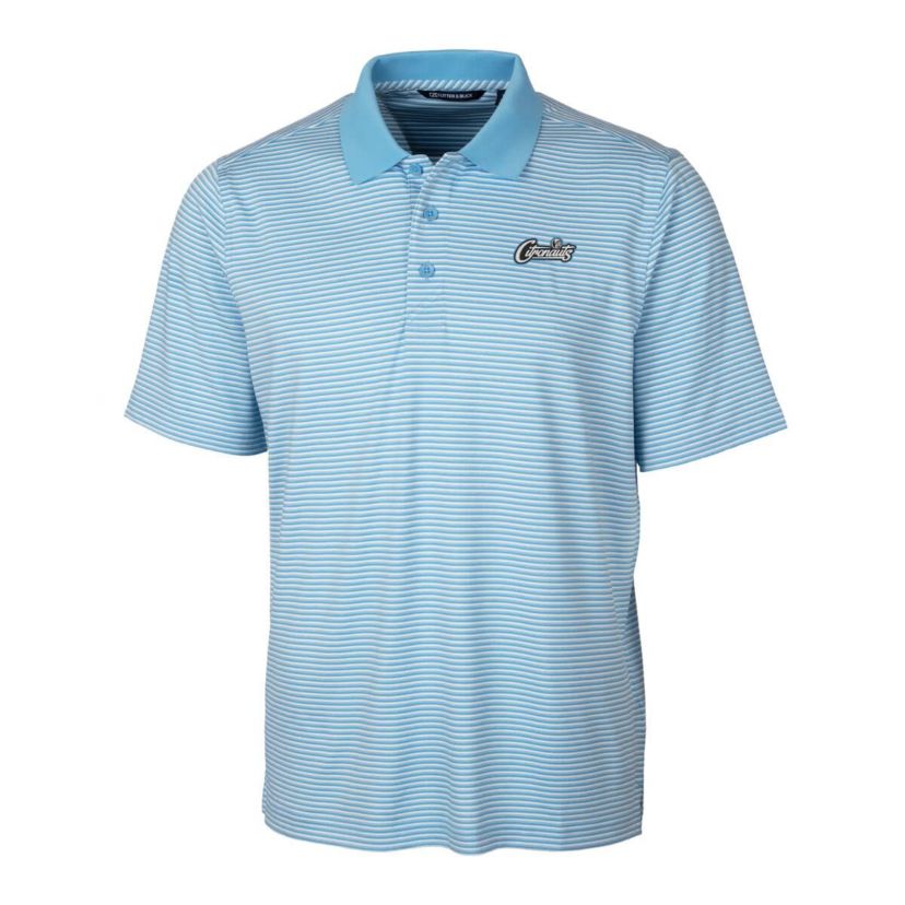 NCAA Light UCF Knights Citronaut Forge Tonal Stripe Stretch Polo