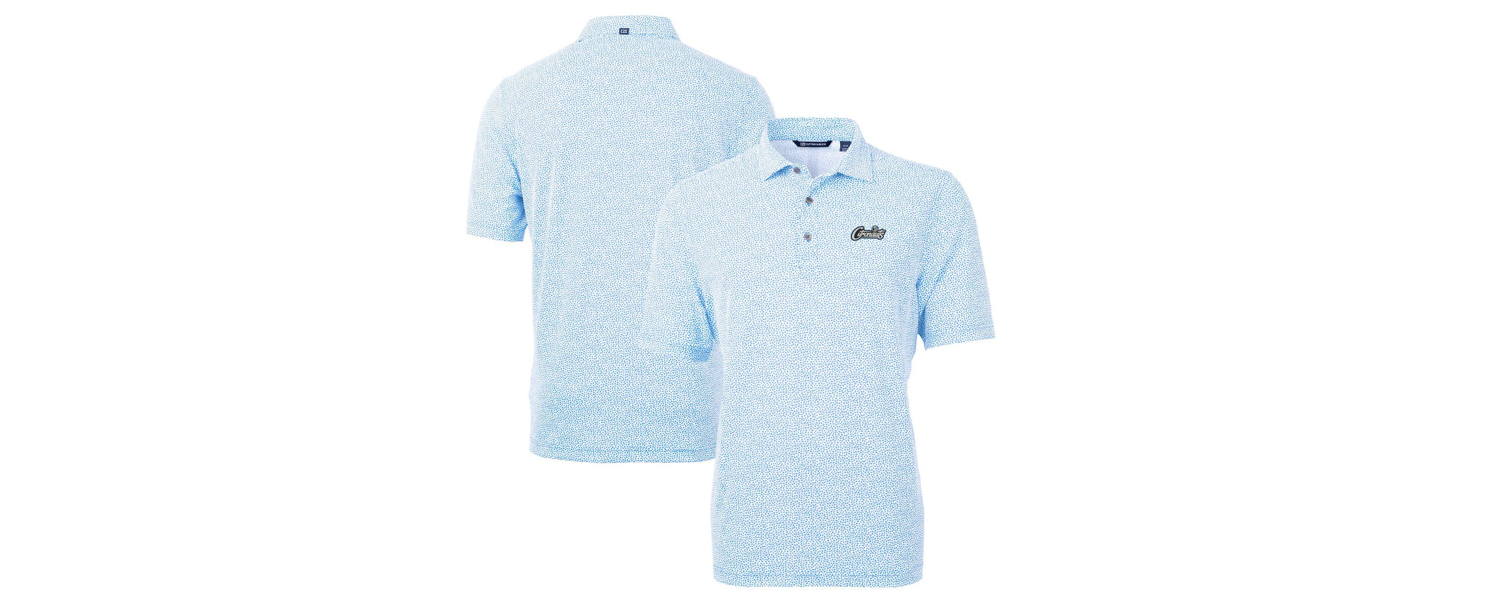 NCAA Light UCF Knights Citronaut Virtue Eco Pique Botanical Print Recycled Polo