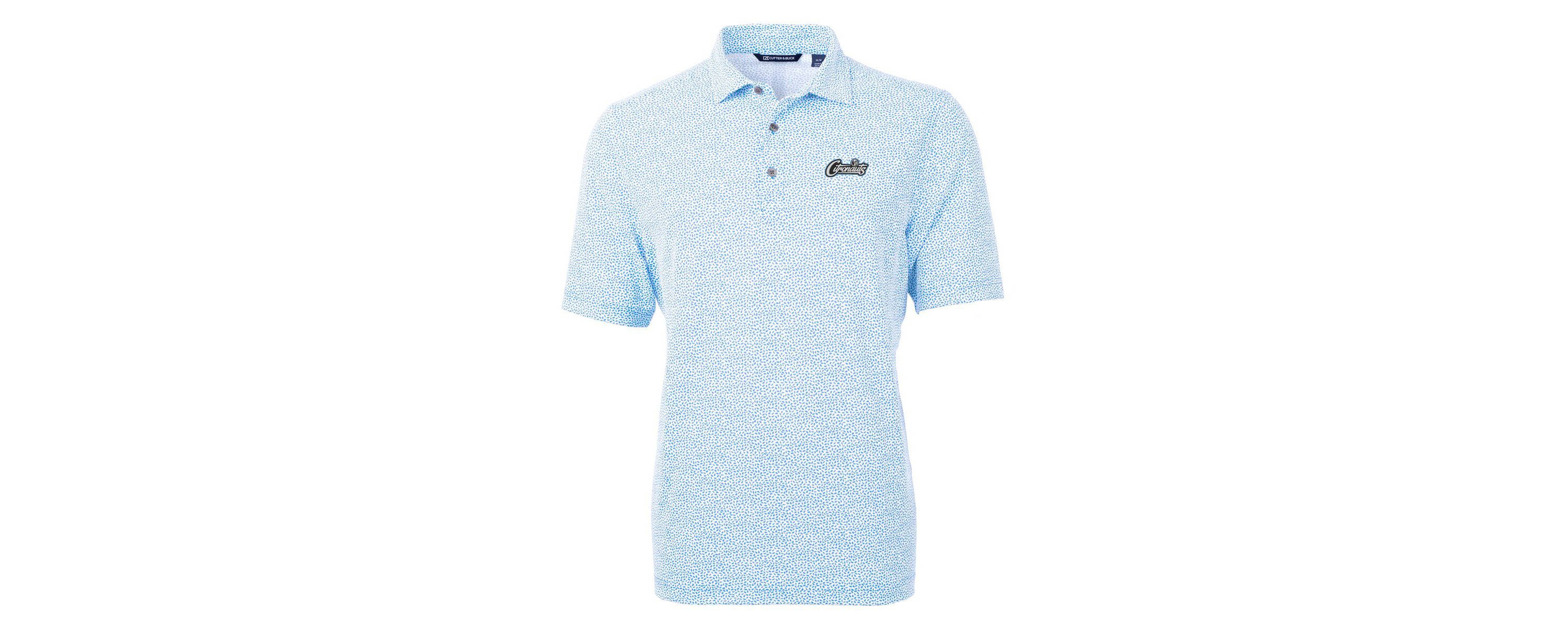 NCAA Light UCF Knights Citronaut Virtue Eco Pique Botanical Print Recycled Polo
