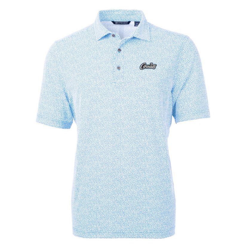 NCAA Light UCF Knights Citronaut Virtue Eco Pique Botanical Print Recycled Polo