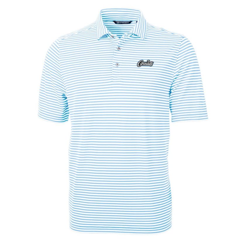 NCAA Light UCF Knights Citronaut Virtue Eco Pique Stripe Recycled Polo