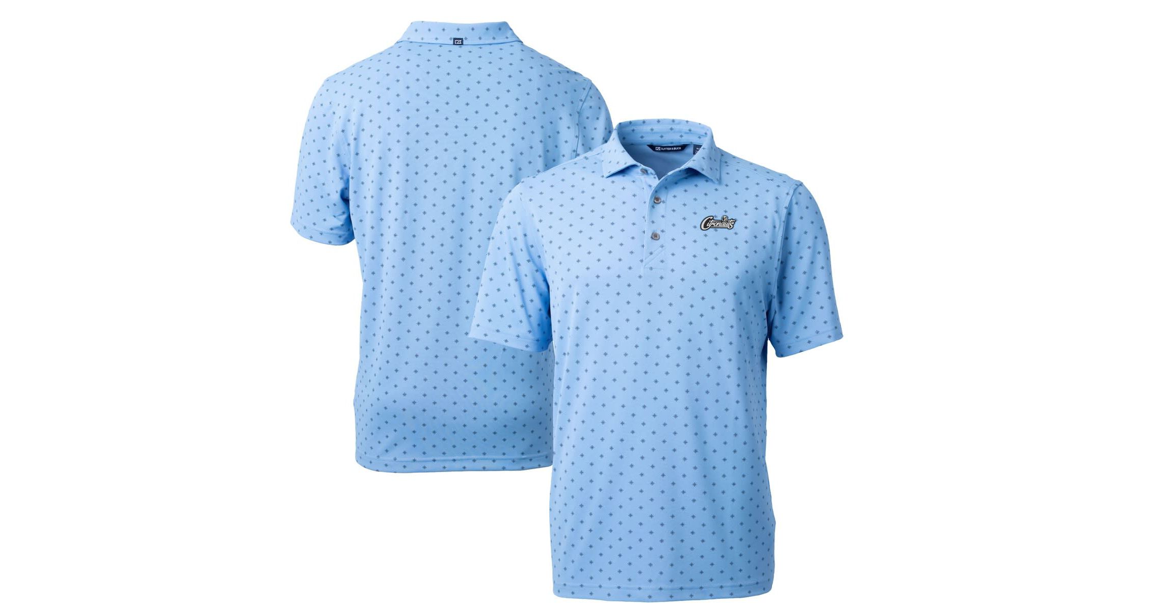 NCAA Light UCF Knights Citronaut Virtue Eco Pique Tile Print Recycled Polo