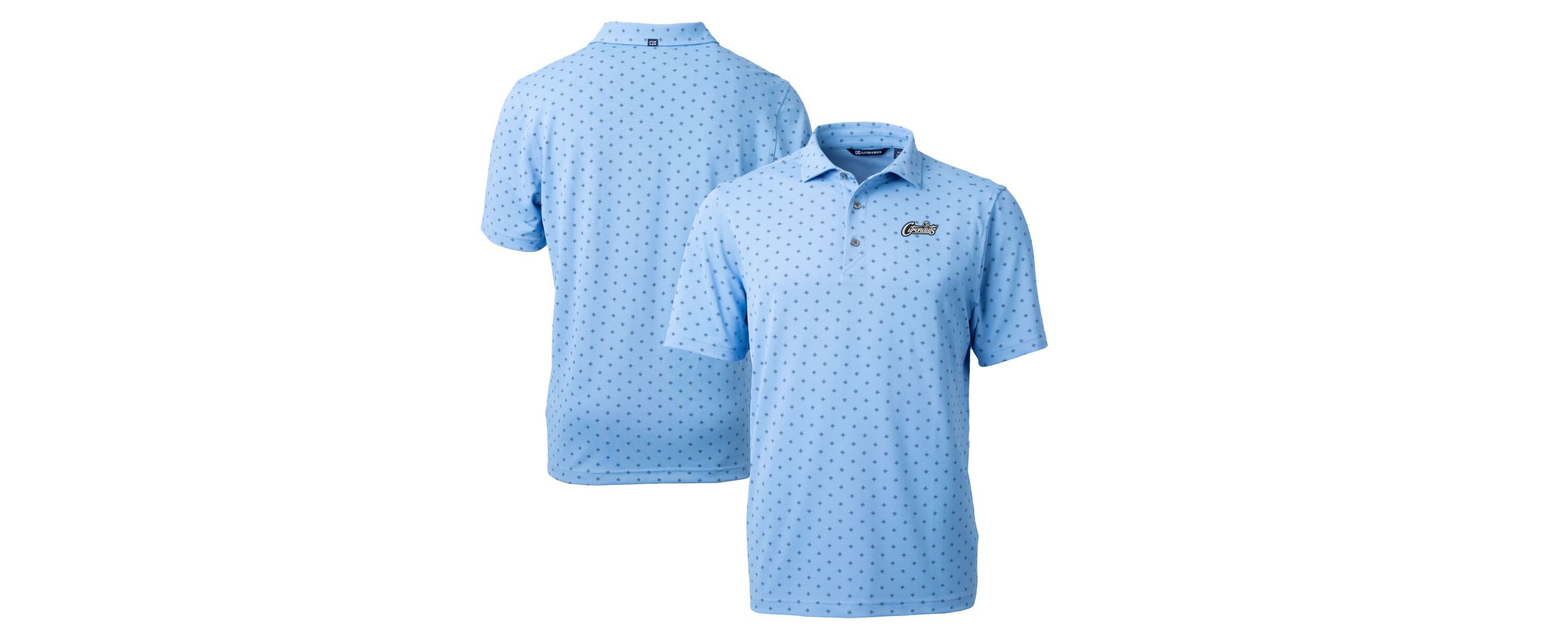 NCAA Light UCF Knights Citronaut Virtue Eco Pique Tile Print Recycled Polo
