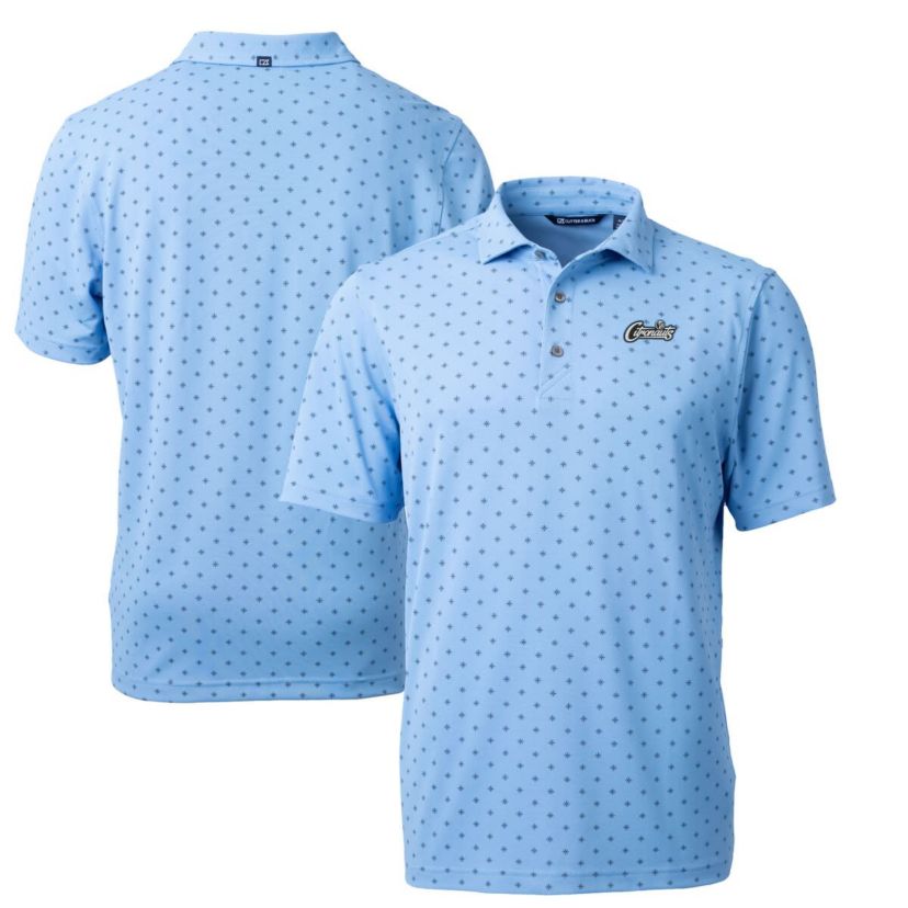 NCAA Light UCF Knights Citronaut Virtue Eco Pique Tile Print Recycled Polo