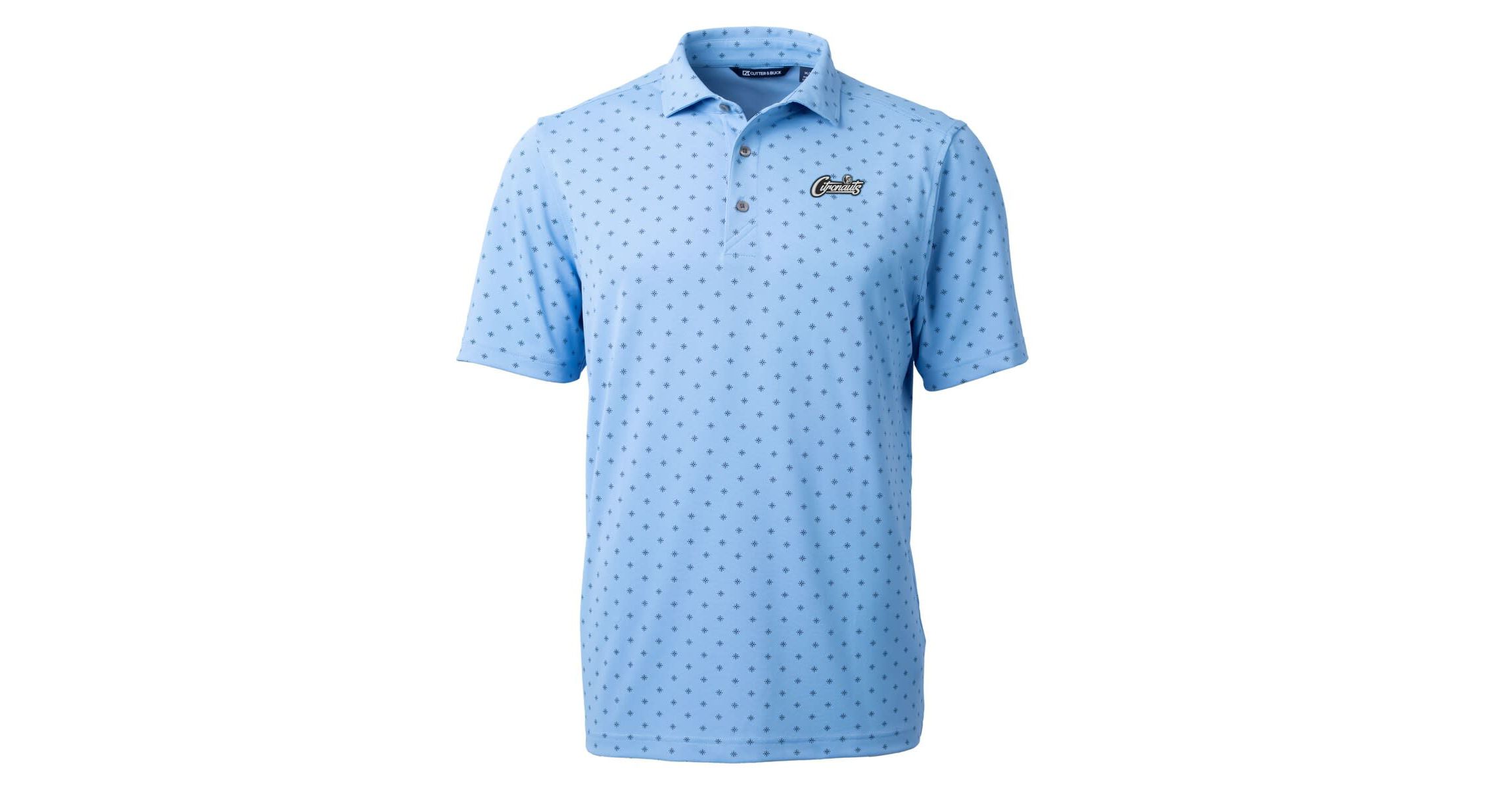 NCAA Light UCF Knights Citronaut Virtue Eco Pique Tile Print Recycled Polo