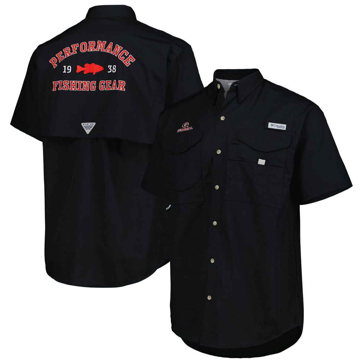 NCAA Georgia Bulldogs Bonehead Button-Up Shirt