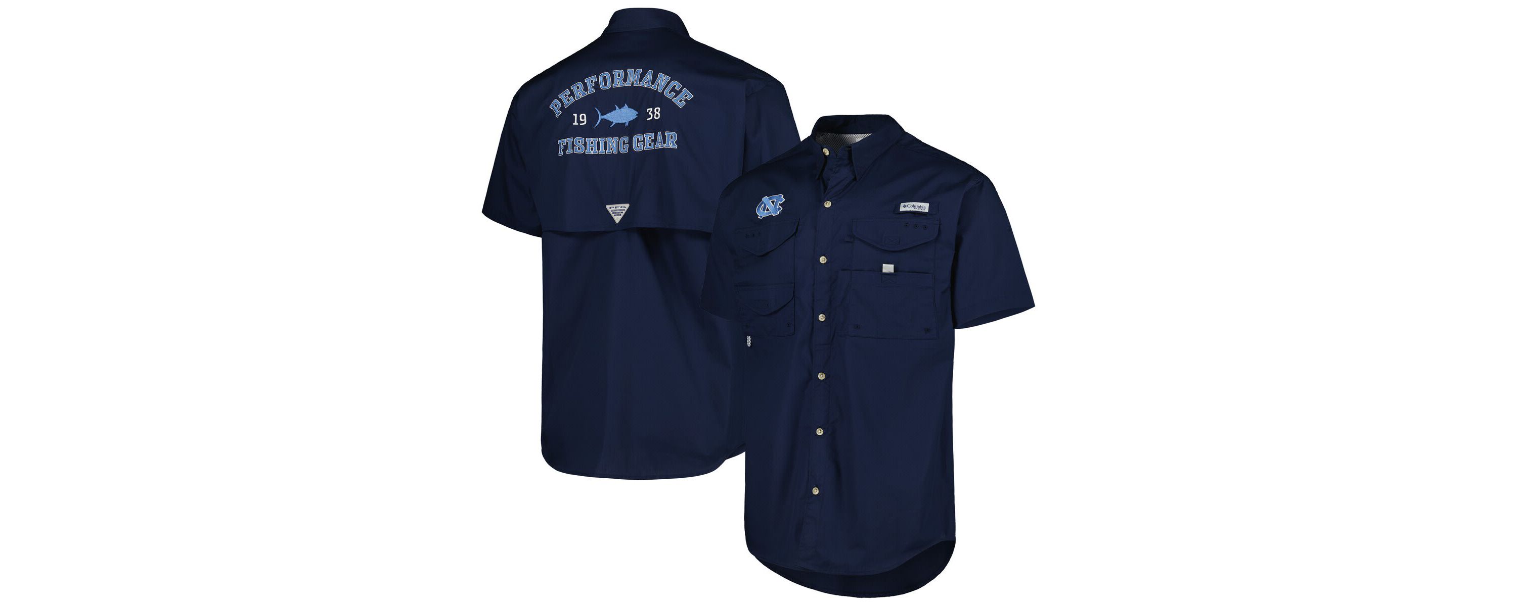 NCAA North Carolina Tar Heels Bonehead Button-Up Shirt