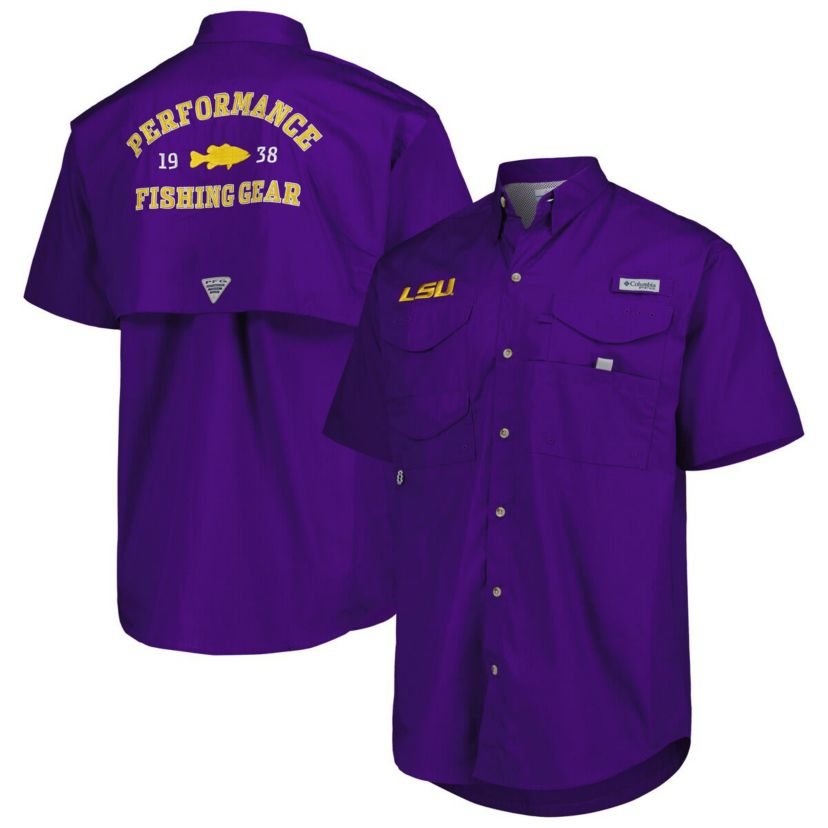 NCAA LSU Tigers Bonehead Button-Up Shirt