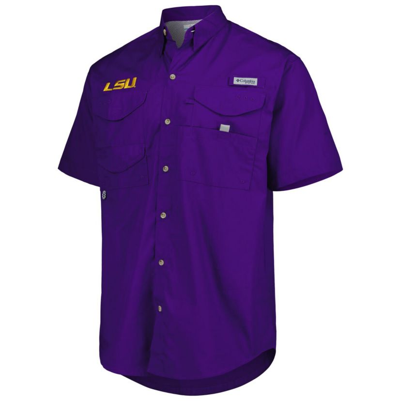 NCAA LSU Tigers Bonehead Button-Up Shirt