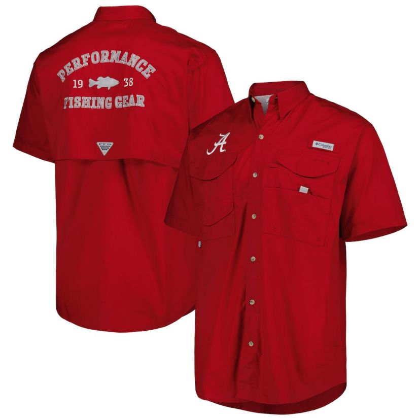 Alabama Crimson Tide NCAA Alabama Tide Bonehead Button-Up Shirt