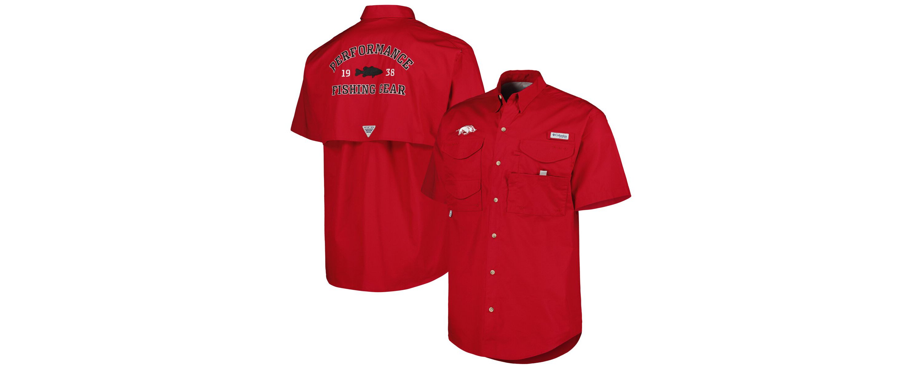 NCAA Arkansas Razorbacks Bonehead Button-Up Shirt