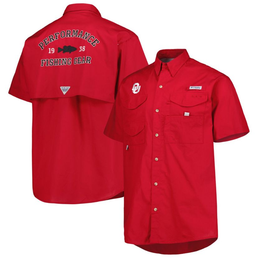 NCAA Oklahoma Sooners Bonehead Button-Up Shirt