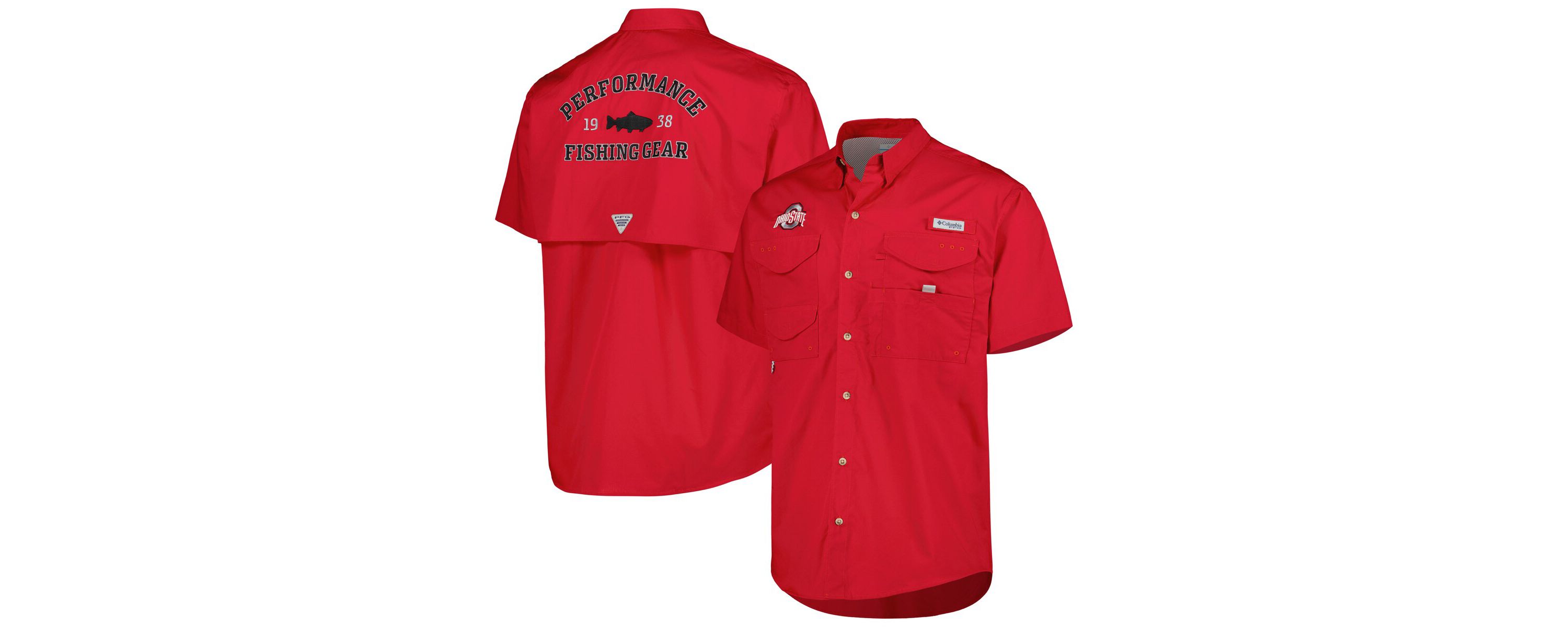 NCAA Ohio State Buckeyes Bonehead Button-Up Shirt