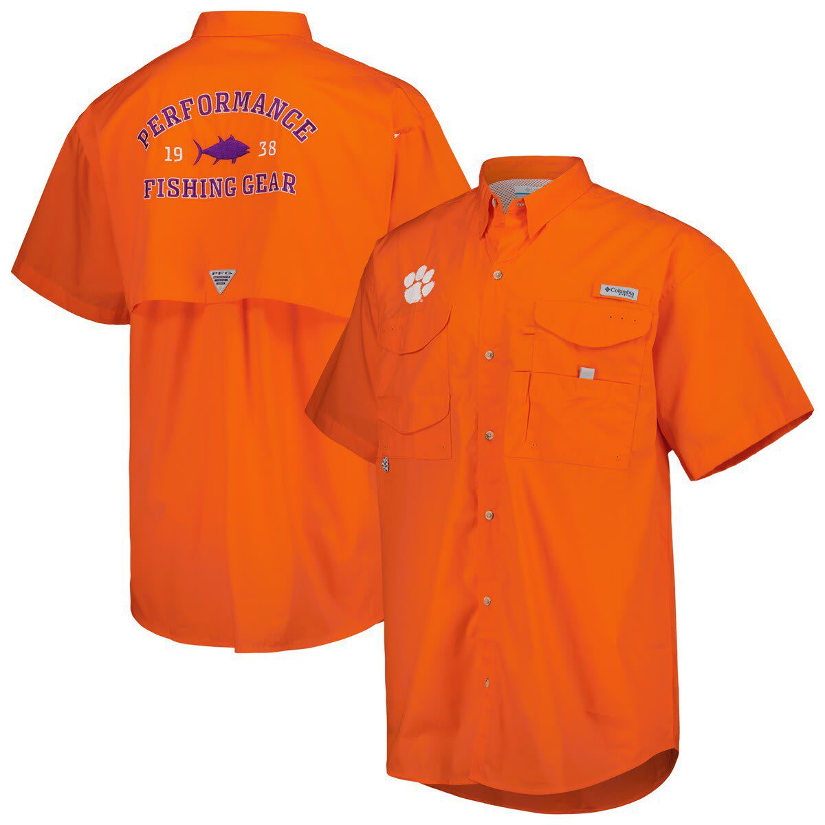 NCAA Clemson Tigers Bonehead Button-Up Shirt