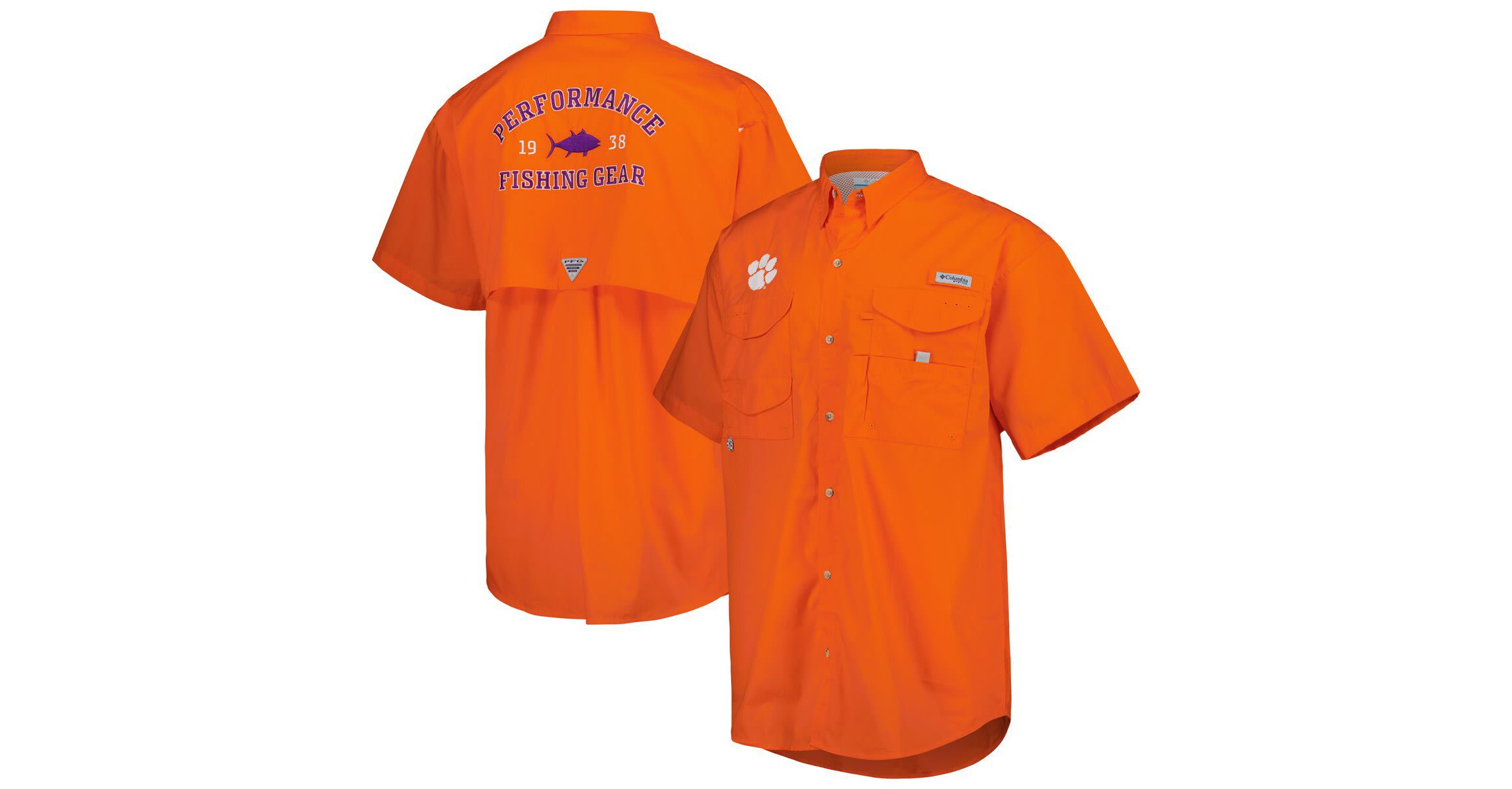 NCAA Clemson Tigers Bonehead Button-Up Shirt