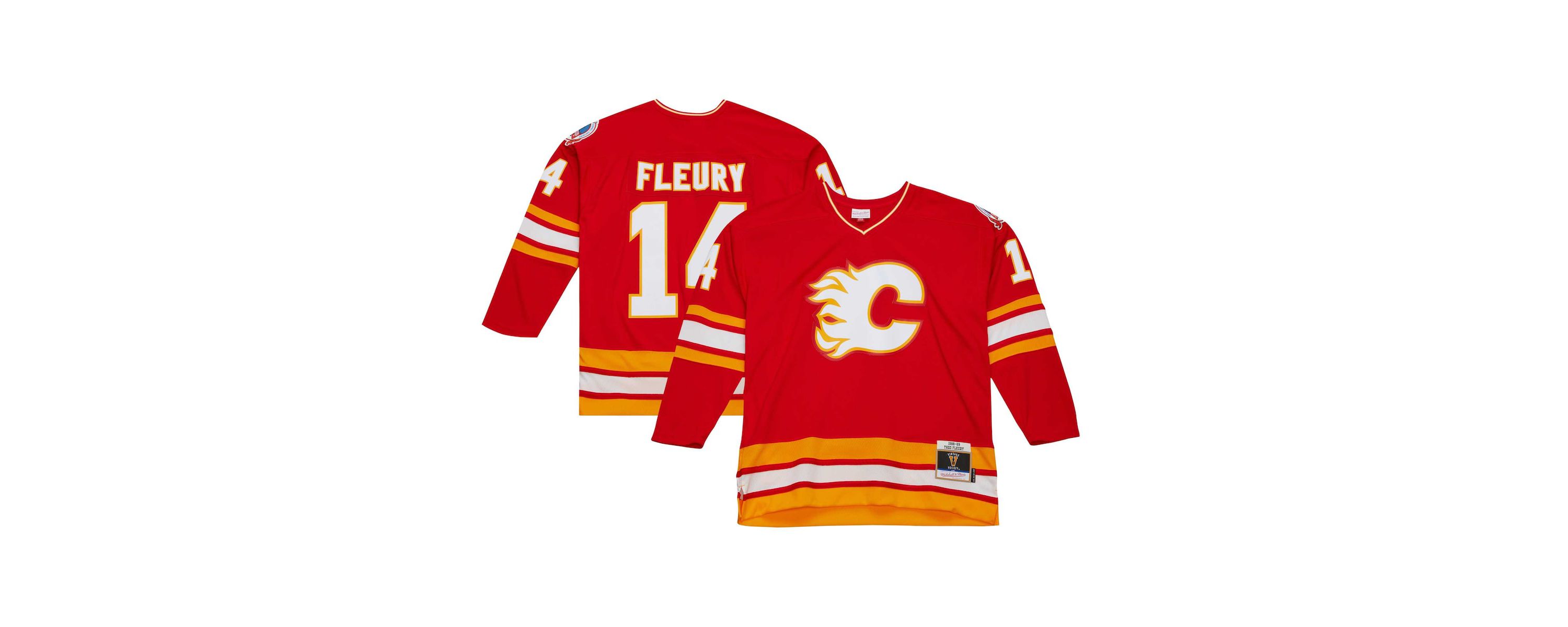 NHL Theoren Fleury Calgary Flames 1988/89 Line Player Jersey