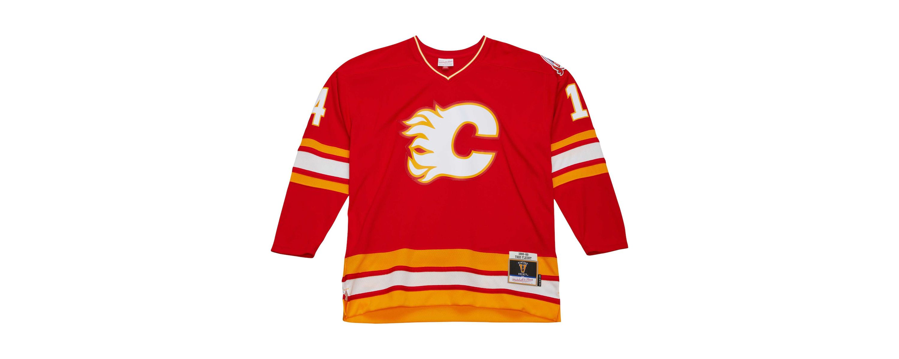 NHL Theoren Fleury Calgary Flames 1988/89 Line Player Jersey